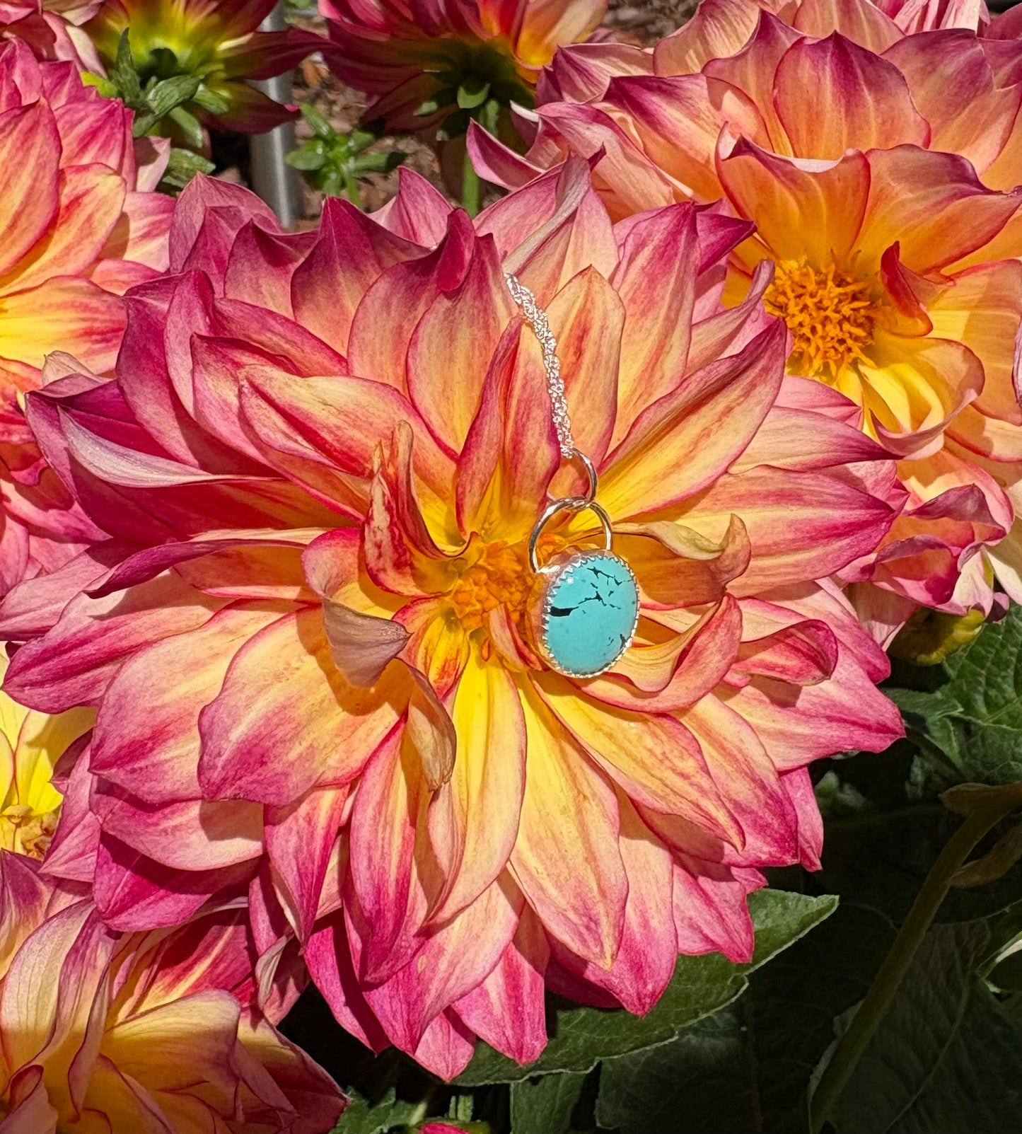 Turquoise Necklace (16 inch chain)