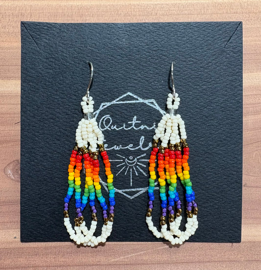 Flower Child Fringe Earrings (60 mm)