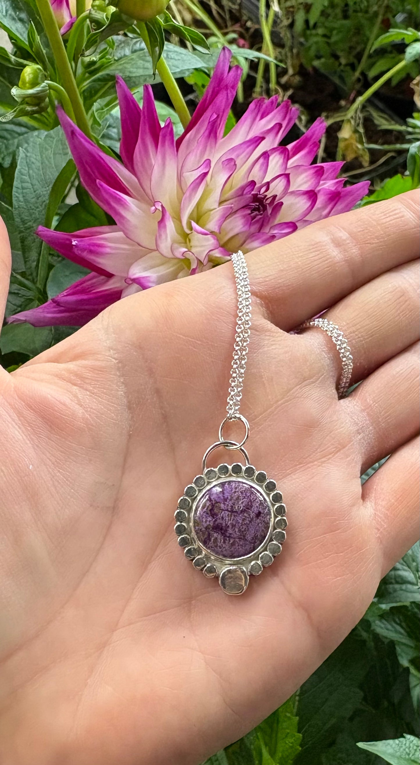 Stichtite Necklace (18 inch chain)