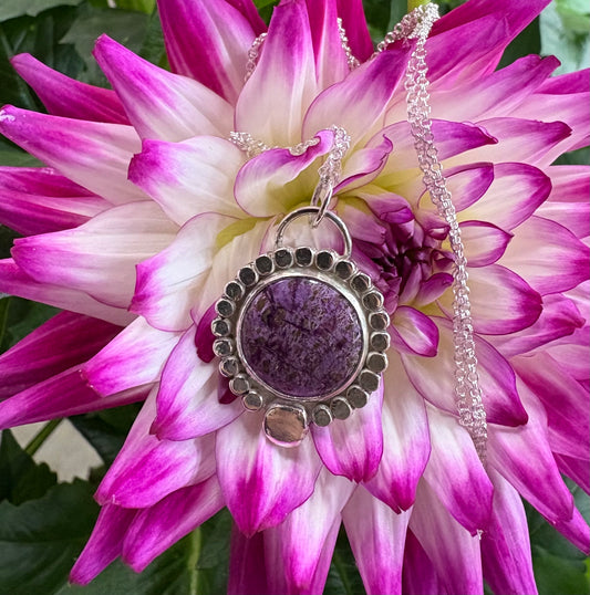 Stichtite Necklace (18 inch chain)